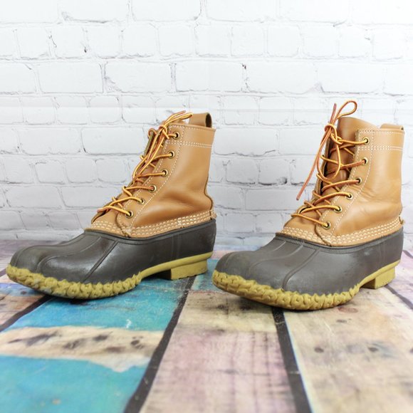 LL BEAN Waterproof Duck Boots Bean Boots M 9  L 11 - Picture 2 of 9
